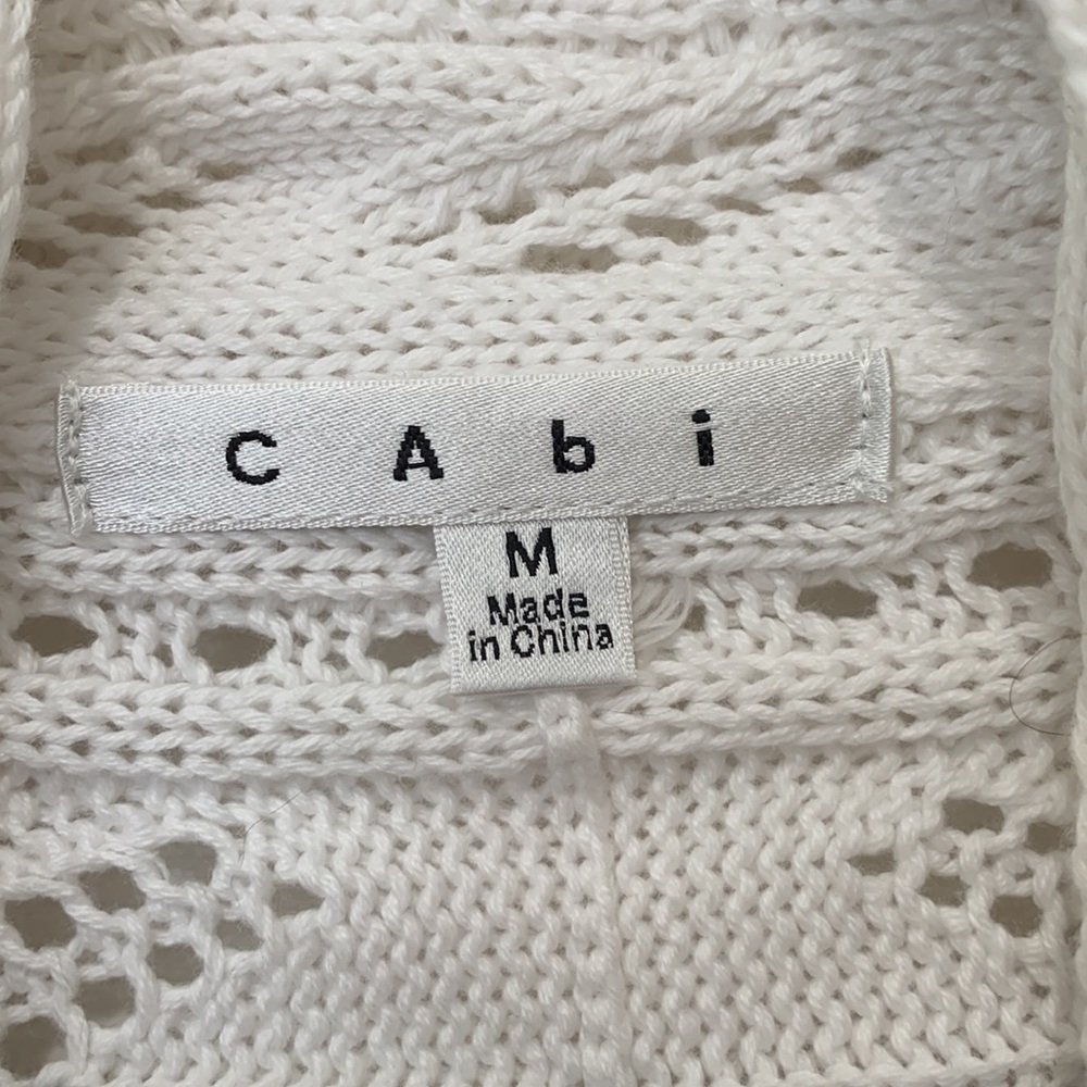 Cabi White Circle Sweater - Picture 3 of 8